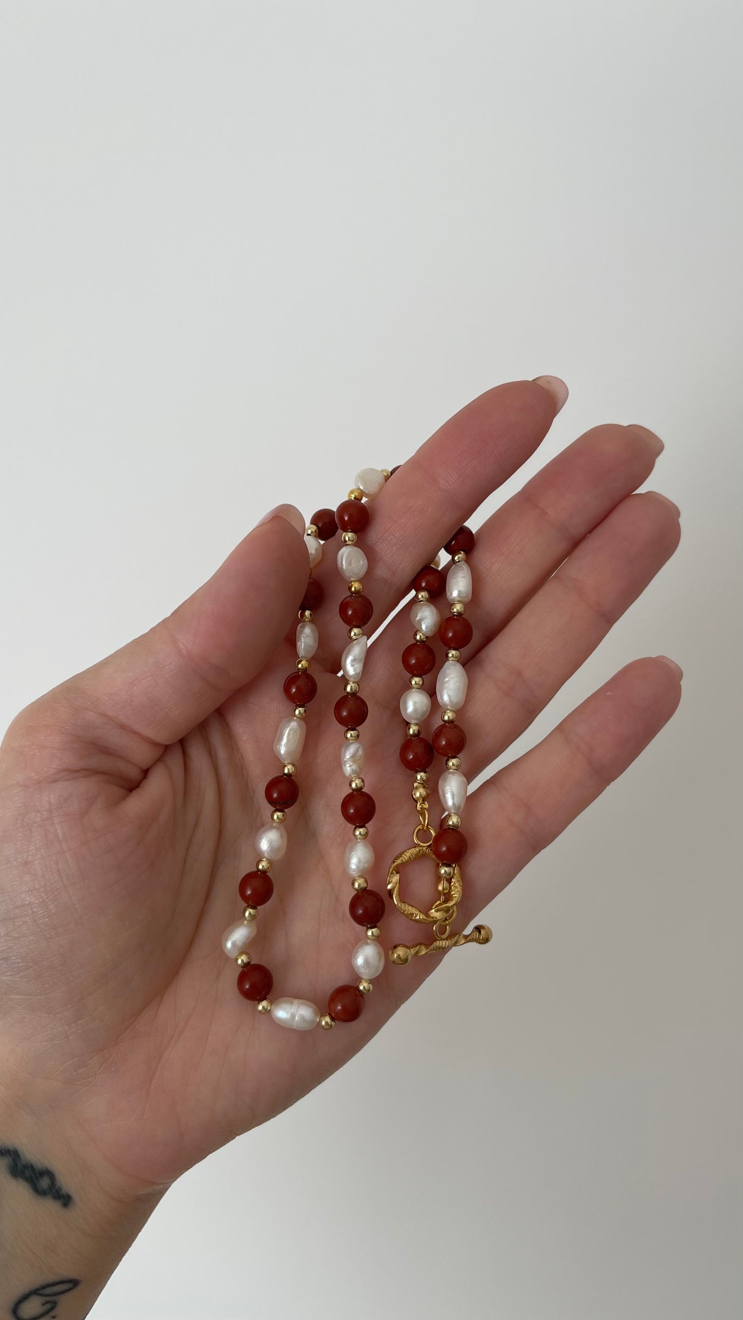 Collier Agata Rosso