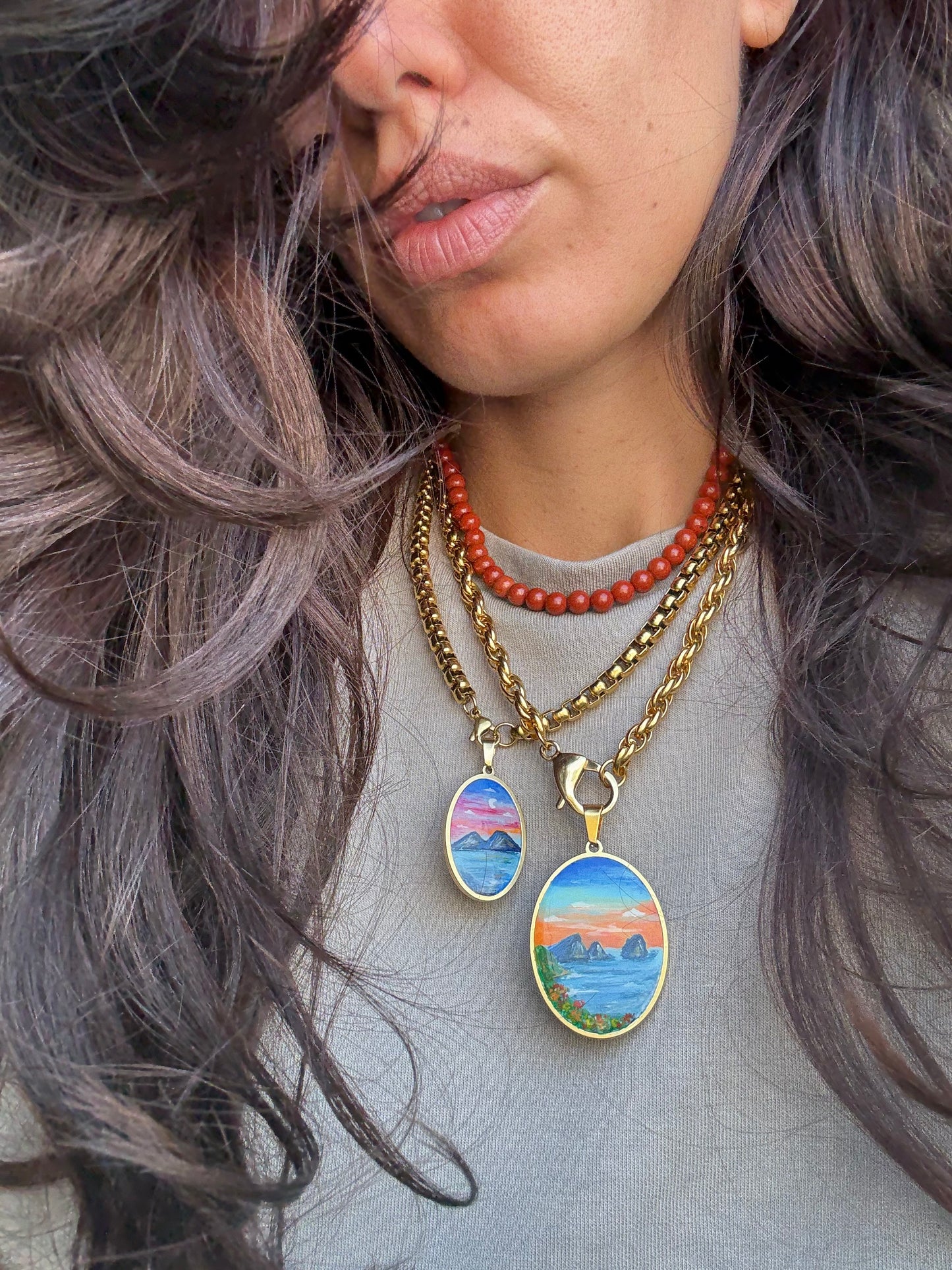 Collier Agata Rossa