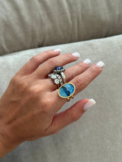 Anello Napulè dipinto a mano