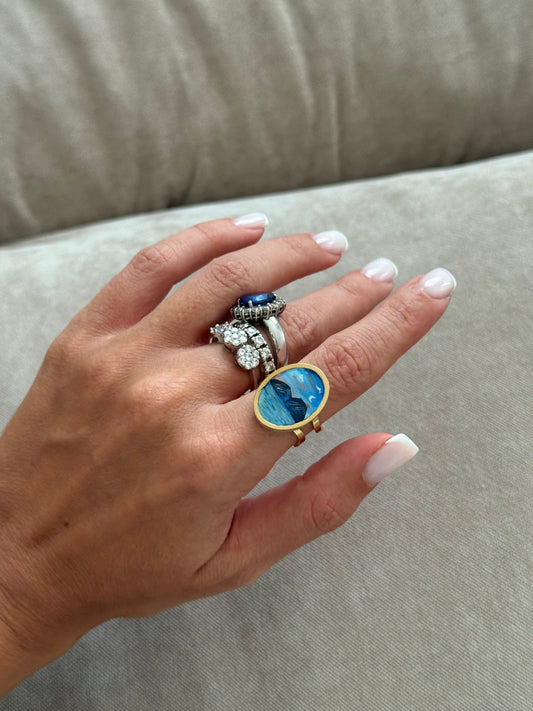 Anello Napulè dipinto a mano