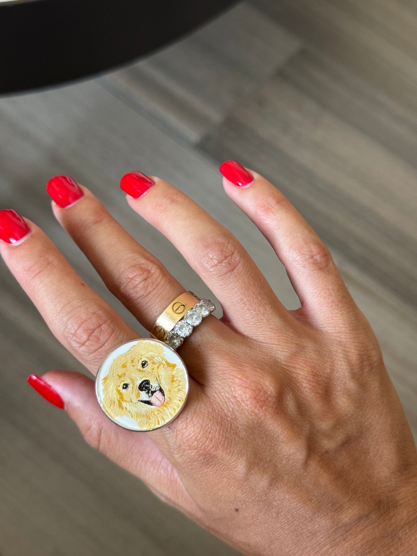 Anello pelosetto big personalizzato