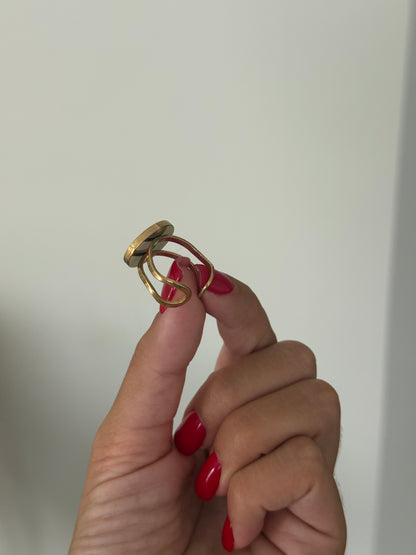 Anello Lettera dipinta