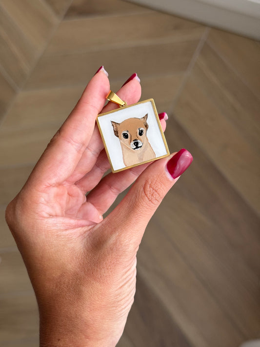 Ciondolo Pelosetto quadrato big