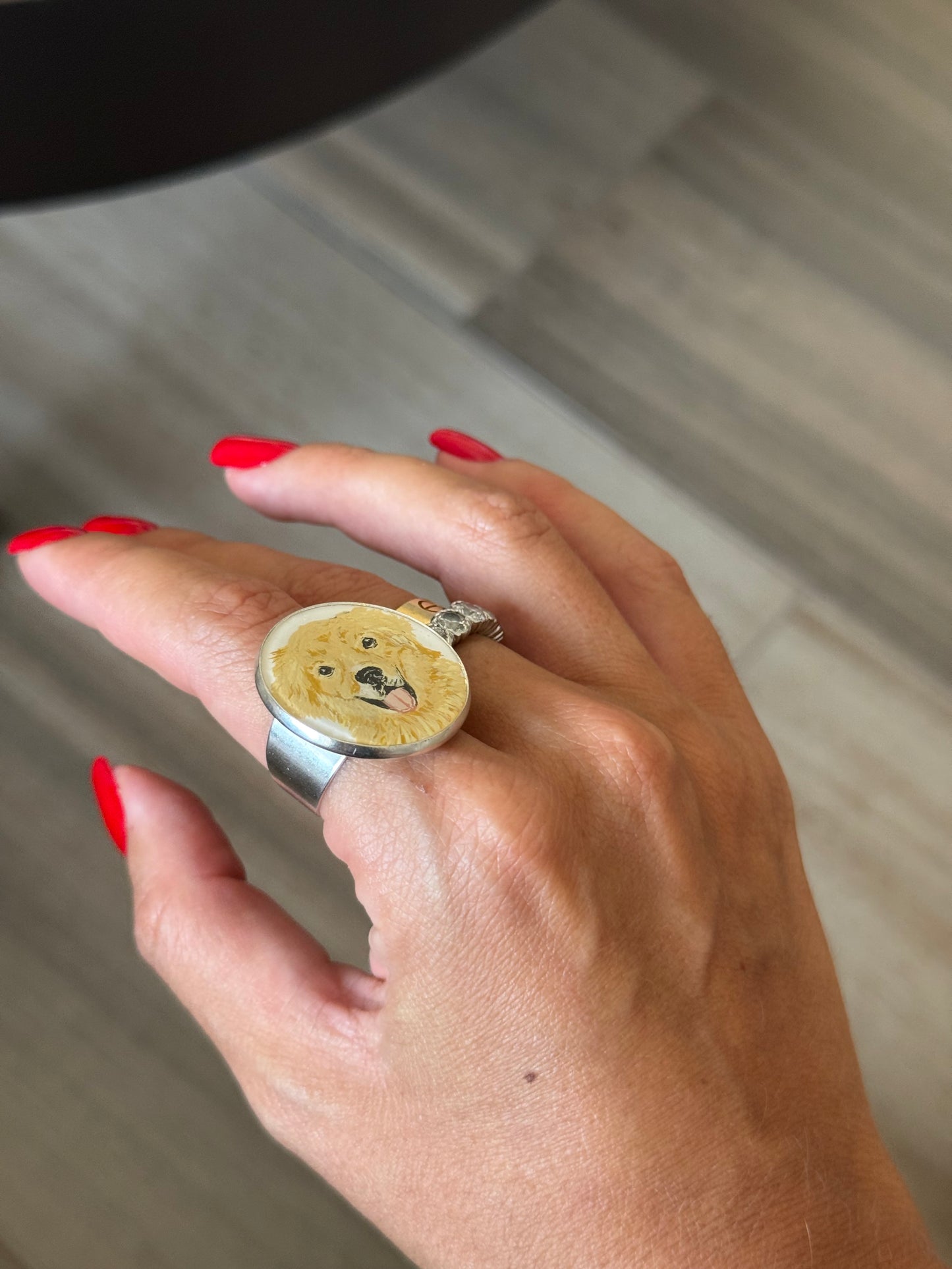 Anello pelosetto big personalizzato