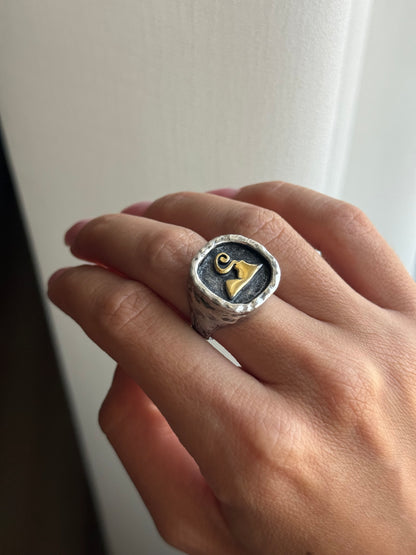 Anello Napule quadrato